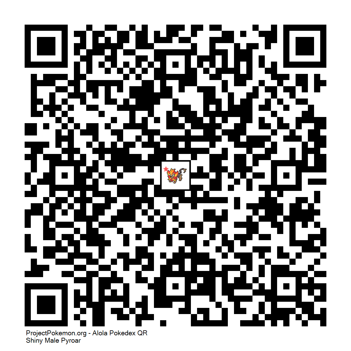 Cdigo QR de Pyroar variocolor